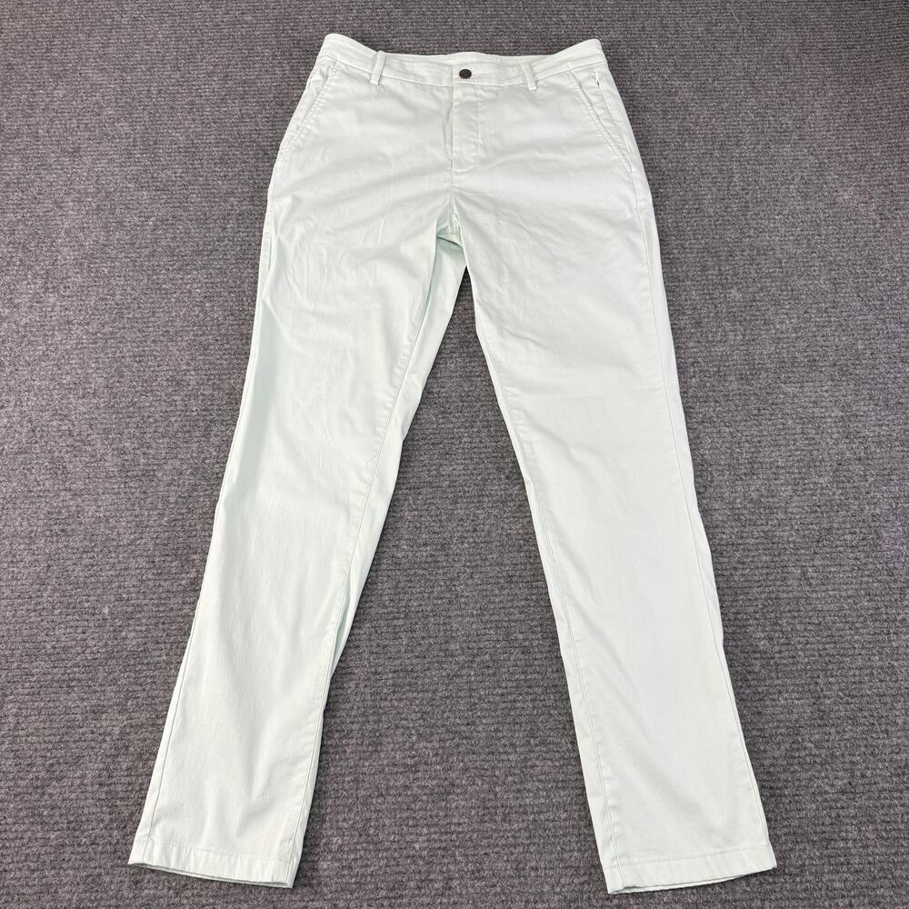 Birddogs Pants Mens 32x32 Blue Green Lined Stretch Chino Built In Liner Golf